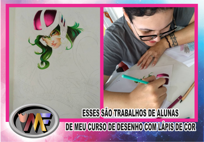 Curso de Desenho Mario Freire - Trabalho de Alunas